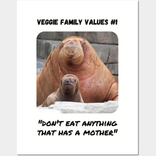 Veggie Family Values #1 (Walrus) Posters and Art